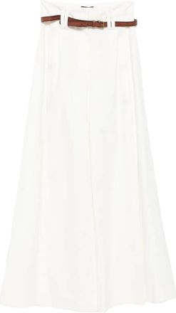 A.W.A.K.E. Pantaloni a gamba ampia - Bianco