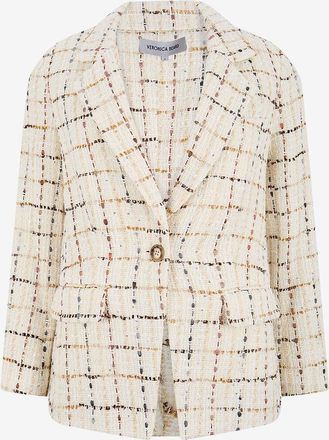 Veronica Beard Tweed-Blazer mit Reversekragen Healy Dickey