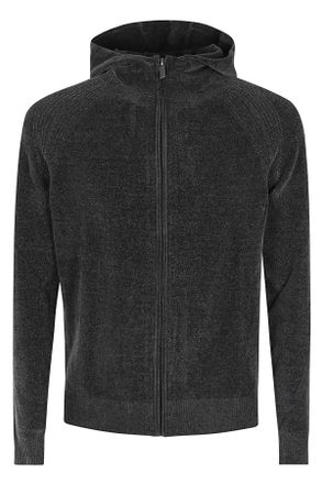 Roberto Ricci Design Velvet Half-Zip Knit Sweater