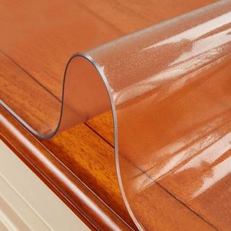 OEM Mantel Rectangular Transparente De Pvc, 1,5 Mm De Grosor - Impermeable Y Resistente Al Aceite - Funda Protectora Para Mesas De Centro Y Escritorios - 