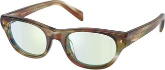 Prada PR C08S 27J20X Womens Sunglasses Green Size 50