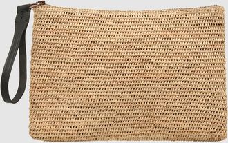 Ibeliv Pochette Ampy Tea & Cuir Noir, Exclusivit&eacute; Lulli