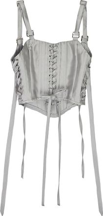 Who Decides War by Ev Bravado Korset met strikdetail - Grijs