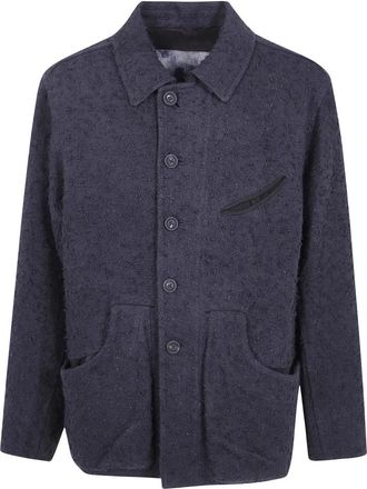 Ziggy Chen Oversized Workwear Jacket - Heren - Jassen - Blauw - Maat: S