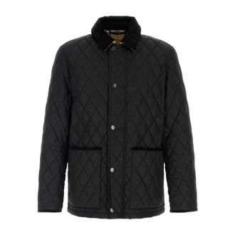 Burberry Heren, Jassen, Zwart, Maat: XL Nylon