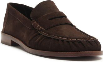 Schutz Tyche Penny Loafer in Dark Brown at Nordstrom, Size 7.5