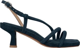 Alma En Pena Mini su&egrave;de sandaal - Dames - Sandalen met hakken - Blauw - 42 EU - Su&egrave;de - Schoenen