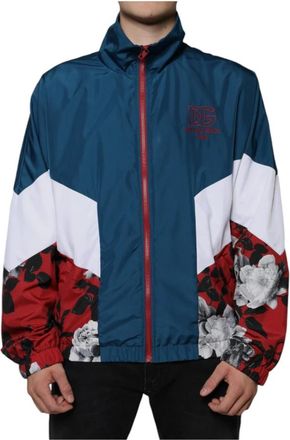 Dolce & Gabbana Multicolor Bomberjack met Logodetails - Heren - Zomerjassen - Veelkleurig - 3XL - Polyester - Jassen