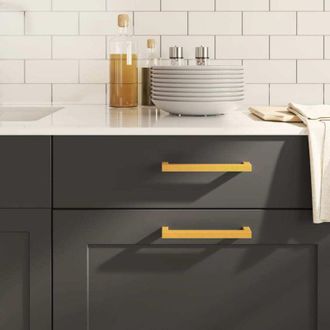 vidaXL Tiradores Para Armarios 20 Uds Acero Inoxidable Dorado 160 Mm Vidaxl