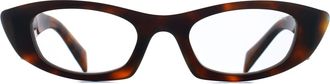 Prada Oval Womens Juniper Tortoise Grey PRB16S - Brown - One Size