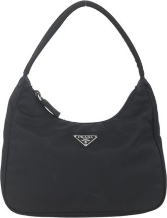 Prada Re-Edition 2000 Hobo Tessuto Black Nylon Handbag (Pre-Owned)