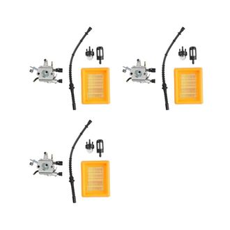 OEM 3 Carburadores Adecuados Como Repuestos Para Desbrozadora De L&iacute;nea Fina Fs400 Fs450 Fs480 4128 120 0602 Filtro De Aire
