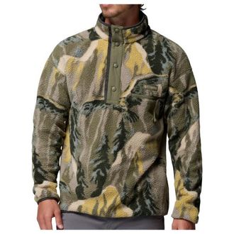 Columbia Helvetia II Printed Half Snap Fleece Fleecepullover f&uuml;r Herren | oliv