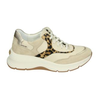 Mephisto Halbane - Heren - Sneakers - Beige - 39 EU - Leer - Schoenen