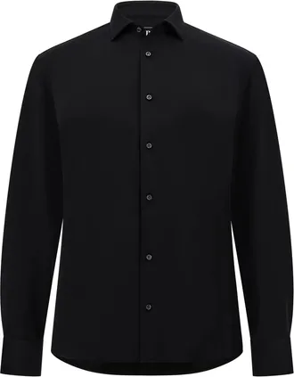 Boggi Milano poplin shirt - Black