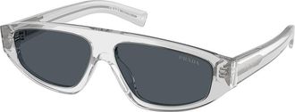 Prada PR C02SF Asian Fit 17P70B Mens Sunglasses Grey Size 58