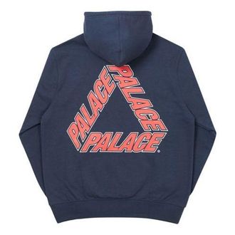 Palace Classic Triangle Hooded Sweater Unisex BLue P19HD049