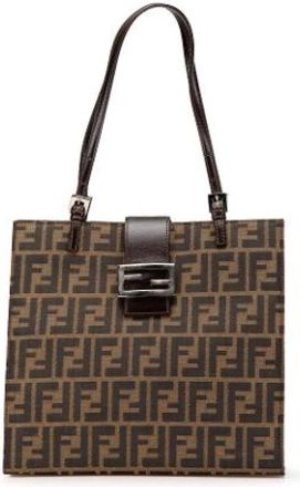 Fendi Pre-owned Shoulder Bags, female, Brown, Size: ONE SIZE Pre-owned Tote Bag