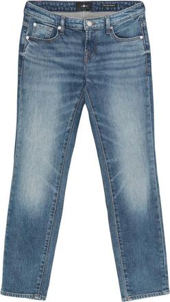 7 For All Mankind Faded Five-pocket Jeans