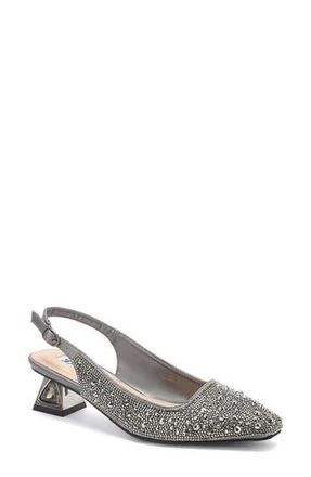 Lady Couture Ronda Slingback Pump in Pewter at Nordstrom Rack, Size 12