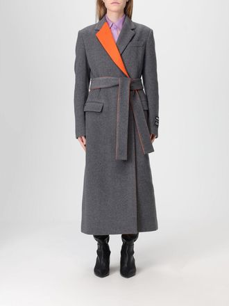 Msgm Coat MSGM Woman color Grey