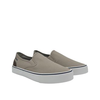 Bench Dalton Canvas Slip On Mens Sand Trainers - Beige - Size UK 12