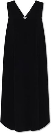 Sportmax Jurk Sasia - Dames - Casual kleedjes - Zwart - XS - Leer - Kleedjes