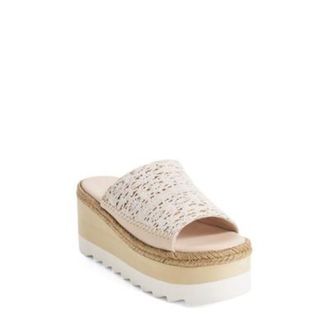 Free People Santorini Sandals Womens Ivory Leather Espadrille VER355