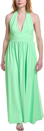 Susana Monaco Halter Gathered Maxi Dress