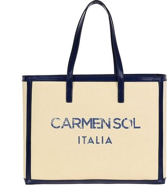 Carmen Sol Roma Tote Bag in Navy Blue at Nordstrom