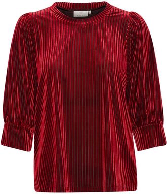 Kaffe Kacaca Blouse - Dames - Blouses - Rood - XL - Polyester - Overhemden