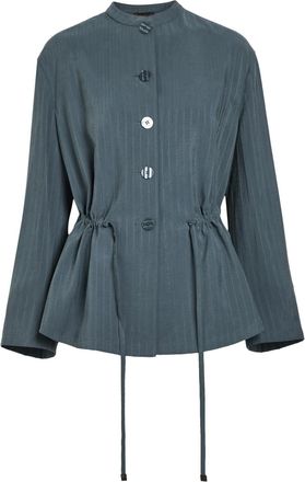 Emporio Armani Striped Woven top - Navy - 48 (UK16 / XL)