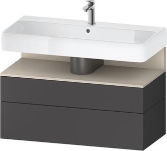 Duravit Qatego Mueble Bajo Lavabo, 1 Extra&iacute;ble Y 1 Caj&oacute;n, - Duravit