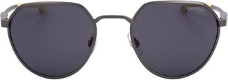 Carrera Mens Silver Tone Round Sunglasses CARDUC 036/S-2
