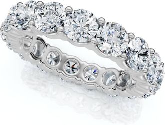 Pompeii3 4Ct Diamond Eternity Ring 14k Gold or Platinum Lab Grown