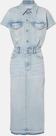 Ganni Denim midi dress