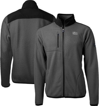 Cutter & Buck Mens Cutter & Buck Gray Ivy League Cascade Eco Sherpa Fleece Full-Zip Jacket at Nordstrom, Size Large