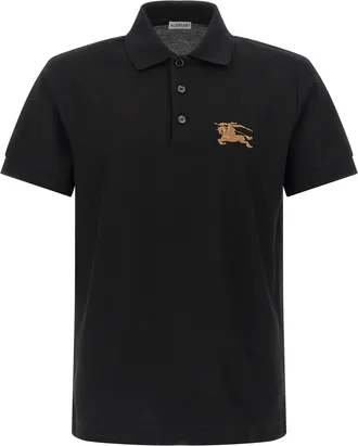 Burberry Embroidery Shirt Polo Black