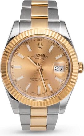 Rolex Pre-owned Rolex Datejust Automatic Chronometer Champagne Dial Mens Watch 116333 CSO