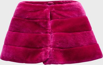 Gorski Horizontal Lamb Shearling Cape