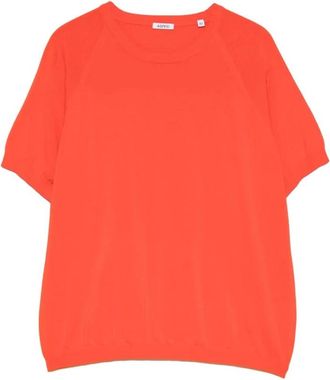 Aspesi Kleding.... Koraalrood - Dames - Ronde hals truien - Rood - M - Truien & Vesten