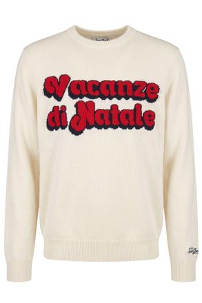 MC2 Saint Barth Wool-Blend Graphic Crewneck Sweater