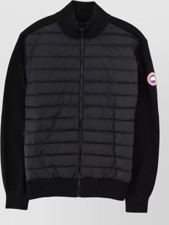 Canada Goose quilted front coat ribbed cuffs hem
