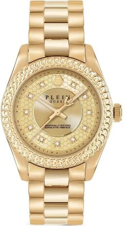 Philipp Plein Queen Supreme Watch - Dames - Horloges - Geel - ONE Size - Accessoires