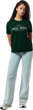 Jack Wills Dames/Dames Forstal boyfriend T-shirt (Donkergroen)