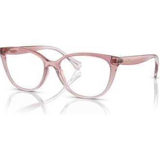 Ralph Lauren 53mm Cat Eye optical glasses in Pink at Nordstrom