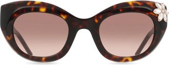 Carolina Herrera HER 0215/S 086/HA Womens Sunglasses Tortoiseshell Size 50