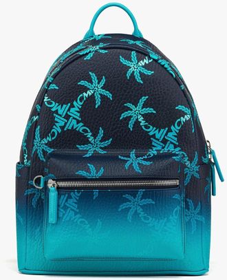 MCM Stark Backpack In Gradation Palm Canvas