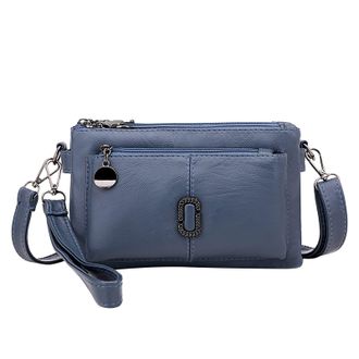 Generic Handbag for Small Bag WomenS Bag All Pu Leather Shoulder Messenger Bag Fashion Mobile Phone Change Small Square Bag Large Capacity Mobile Phone Bag Me