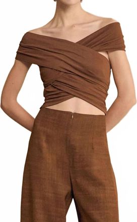 Cortana Canela Crop Top In Cinnamon